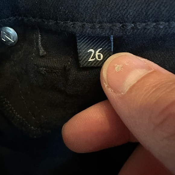 7 For All Mankind High waist Cropped Straight Jeans 26 - Picture 6 of 9